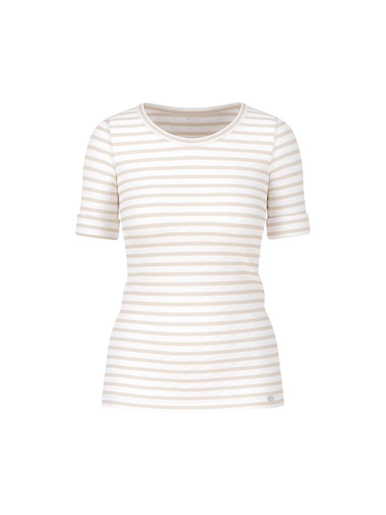Ringel-T-Shirt aus Baumwoll-Ripp