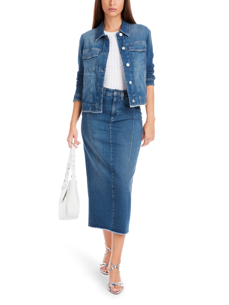Jeansjacke in Denim - "Rethink Together"