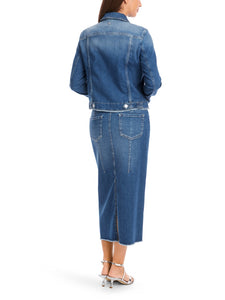 Jeansjacke in Denim - "Rethink Together"