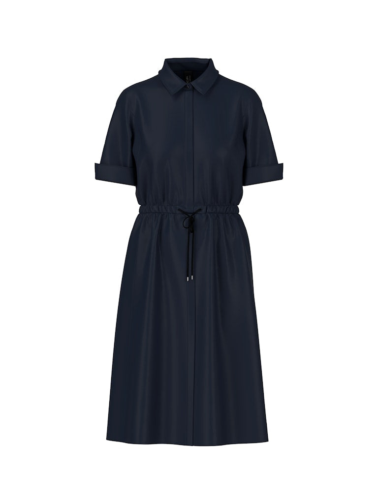 Kurzes Hemdblusenkleid in uni