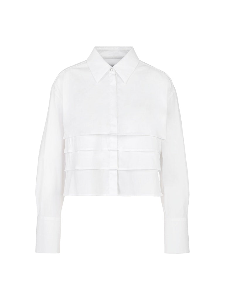 Bluse mit Volants