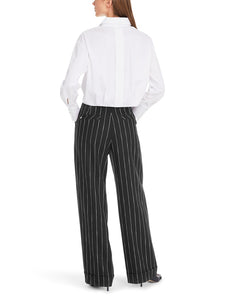 Cropped Bluse mit Baumwolle