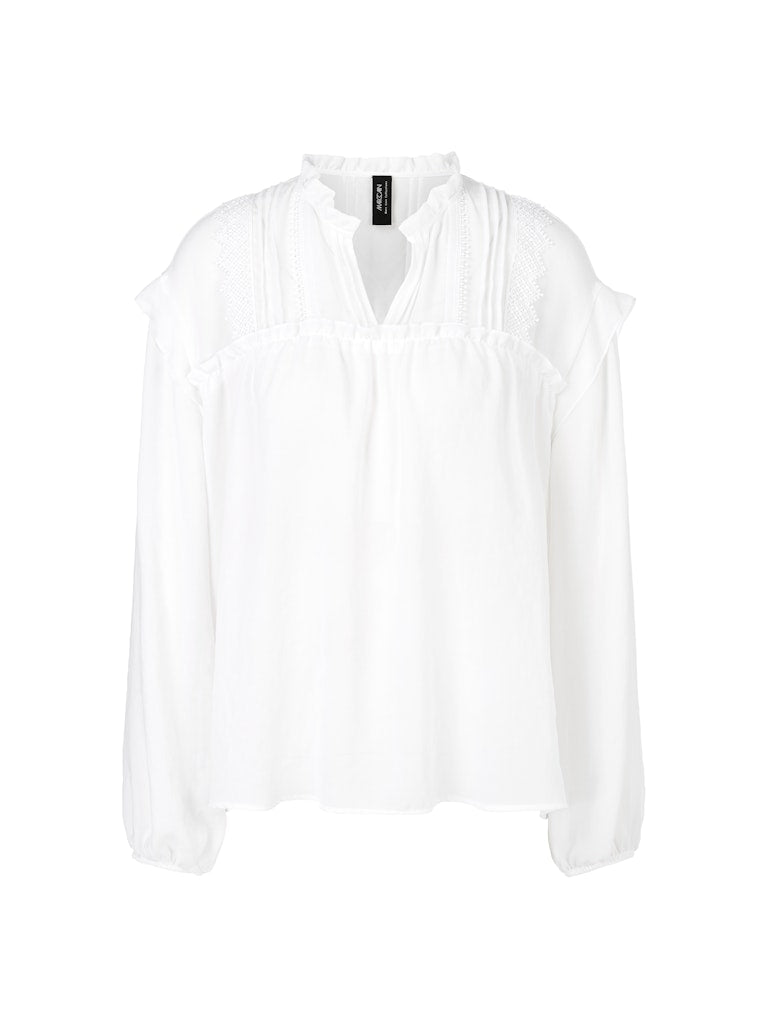 "Rethink Together" Bluse mit Spitze