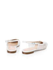 Flache Slingbacks "Rethink Together"
