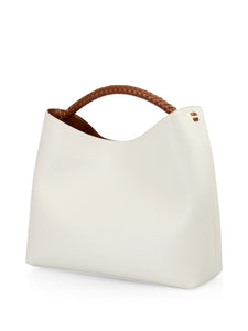 Satchel-Bag mit geflochtenem Henkel