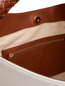 Satchel-Bag mit geflochtenem Henkel