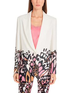 Blazer mit platziertem Print