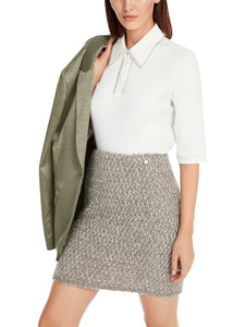 Polo-Shirt mit Strass-Besatz