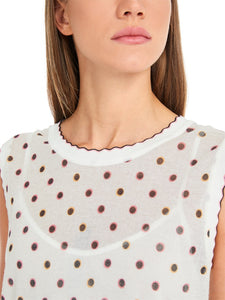 Knitted in Germany Top mit Tupfen