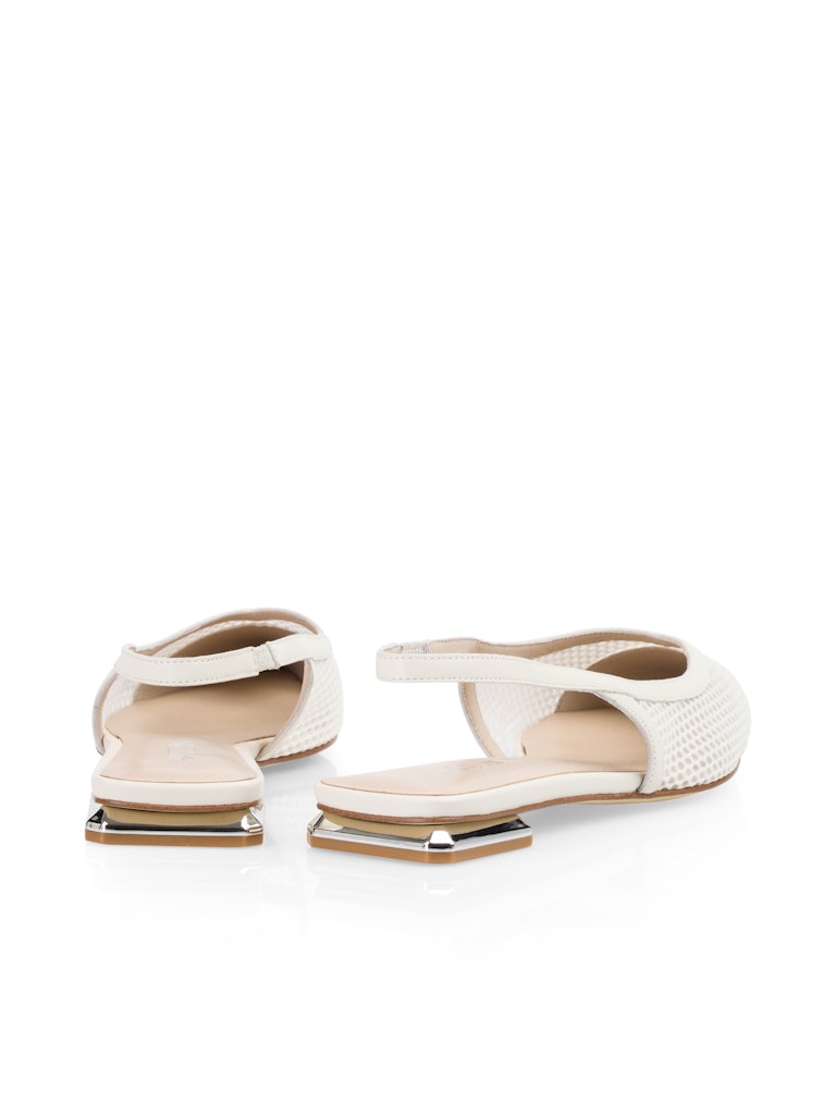 Flache Slingbacks aus Netz