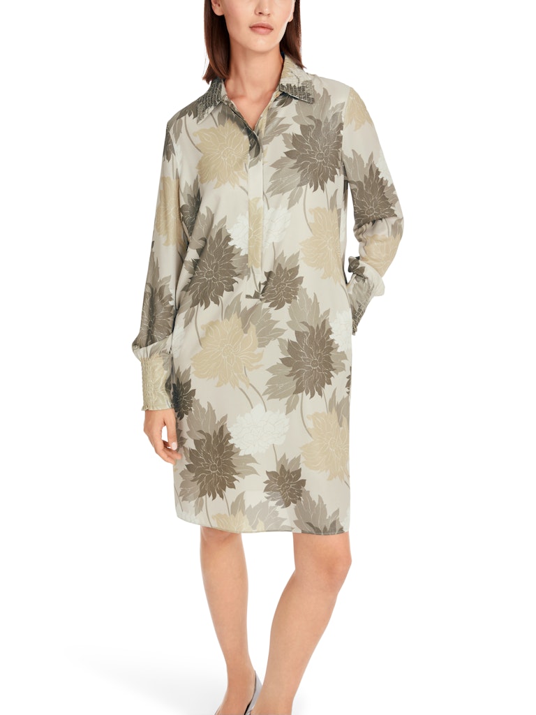 "Rethink Together" Kleid mit Smokdetails