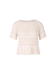 Ajour-Sweater in Deutschland gestrickt