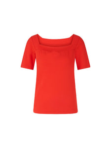T-Shirt mit Karree-Ausschnitt