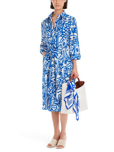Hemdkleid mit Gemälde-Print