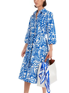 Hemdkleid mit Gemälde-Print
