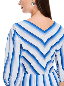 Kleid in Wickel-Optik