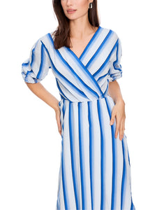 Kleid in Wickel-Optik