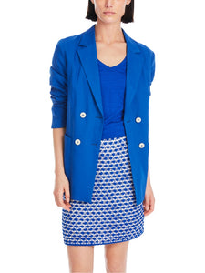 Blazer im Leinen-Mix