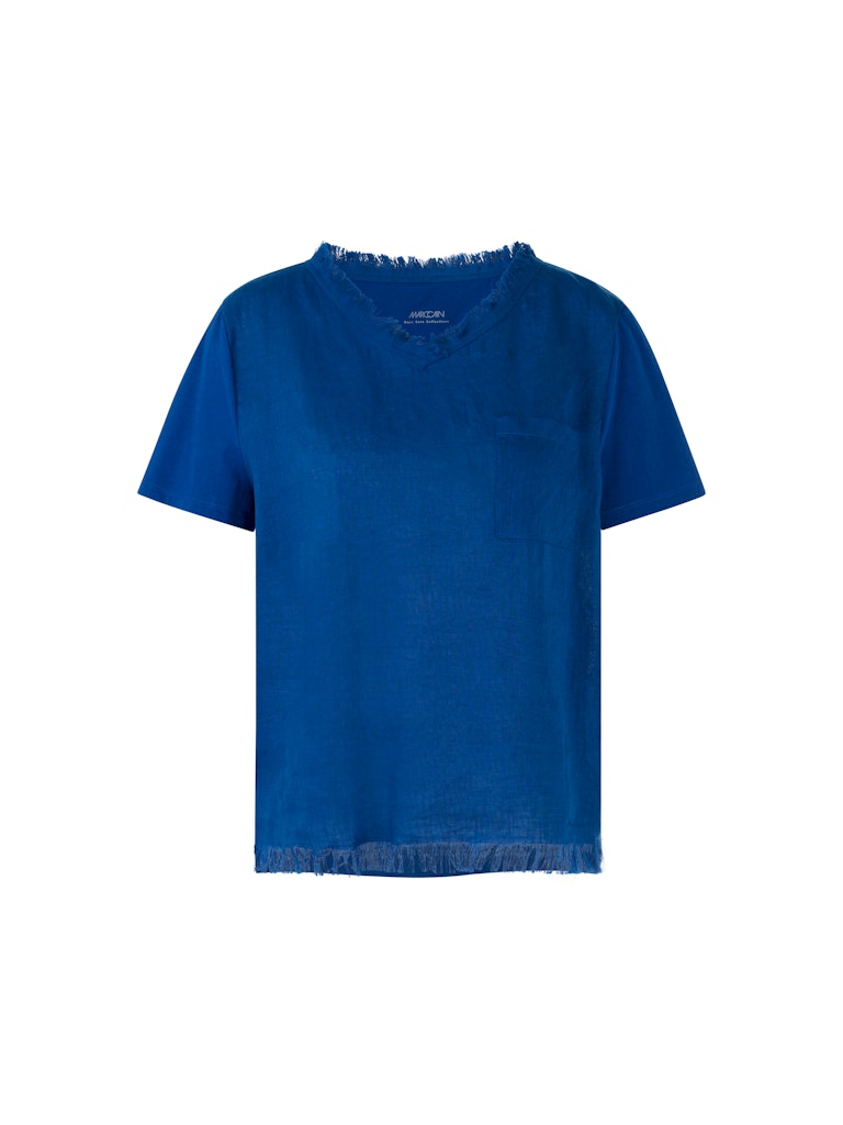 Luftiges T-Shirt mit Leinen