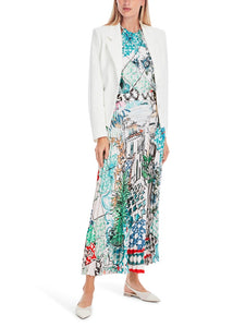 Midi Plissee Rock - mit Print