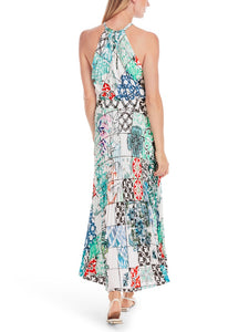 Midi Plissee Rock - mit Print