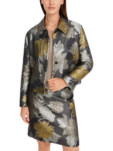 Kurze Jacquard-Jacke