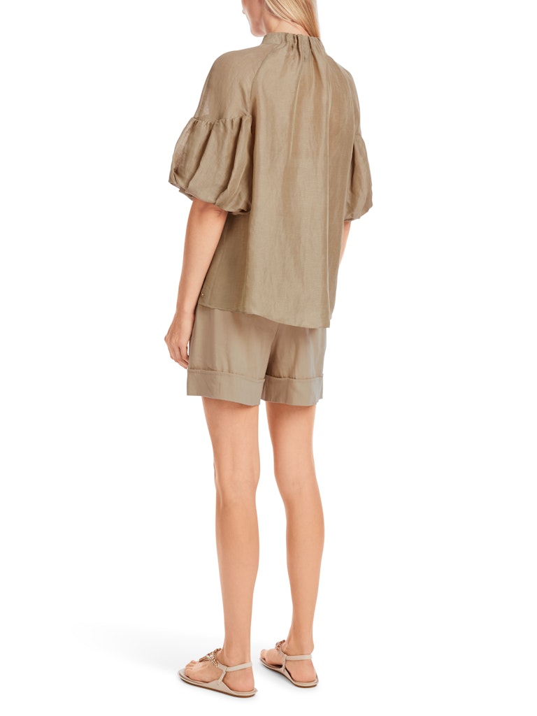 Uni Bluse mit Ballonärmeln