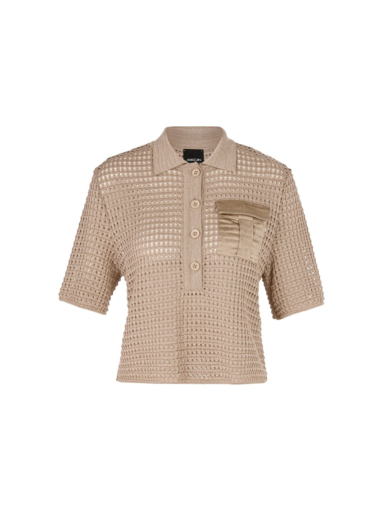 Polo Shirt in Strick "Rethink Together"