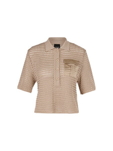 Polo Shirt in Strick "Rethink Together"