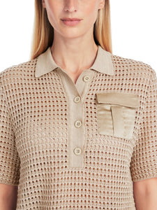 Polo Shirt in Strick "Rethink Together"