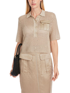 Polo Shirt in Strick "Rethink Together"