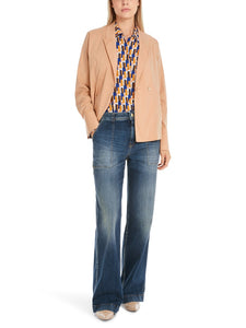 Bluse im Jackett-Stil