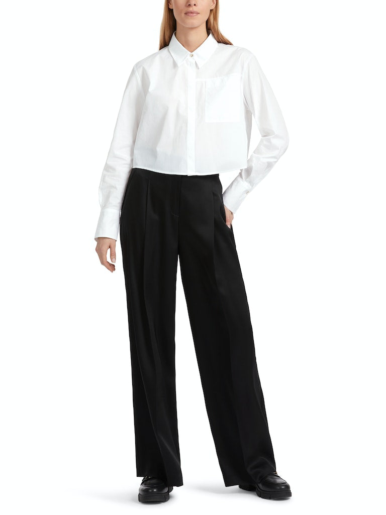 Kurze Baumwollbluse