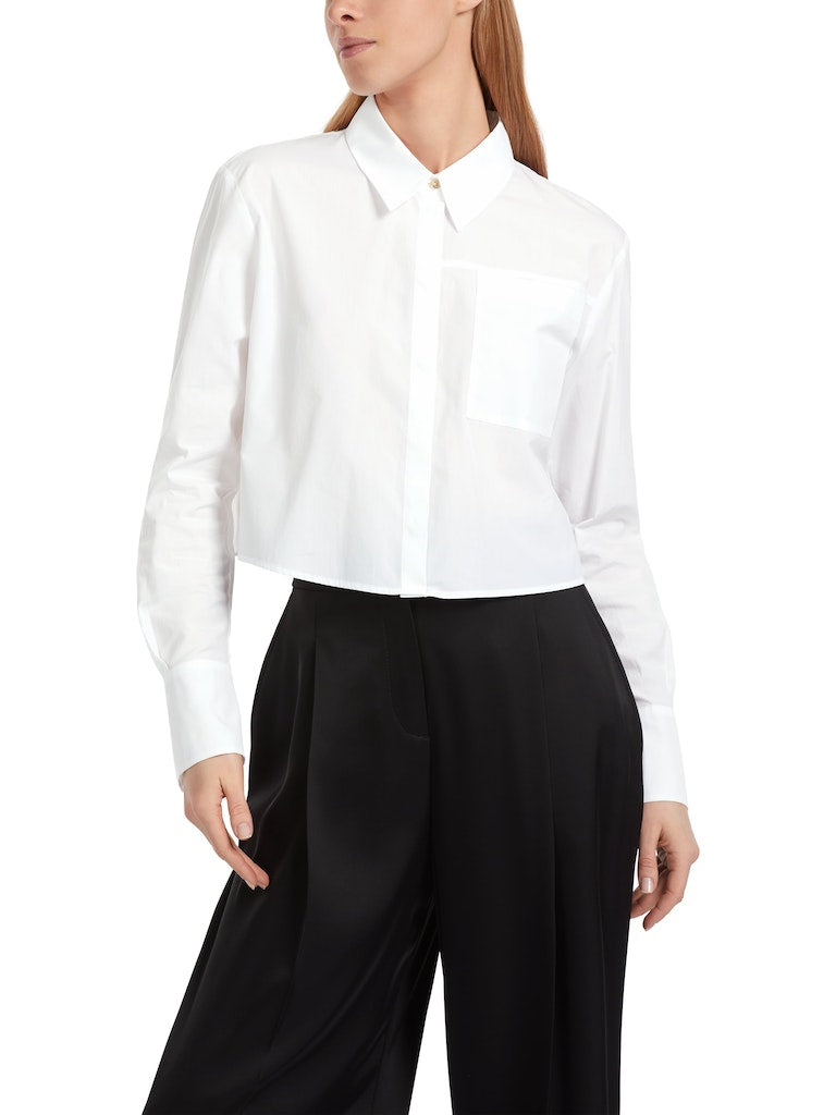 Kurze Baumwollbluse