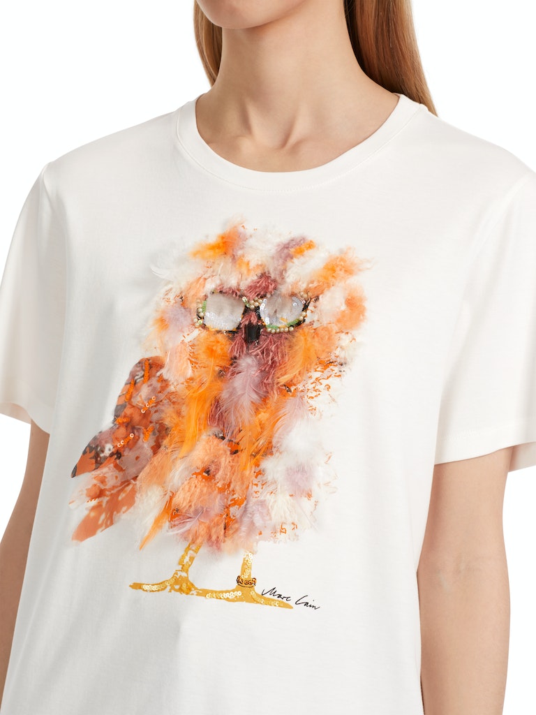 T-Shirt mit 3D-Applikation