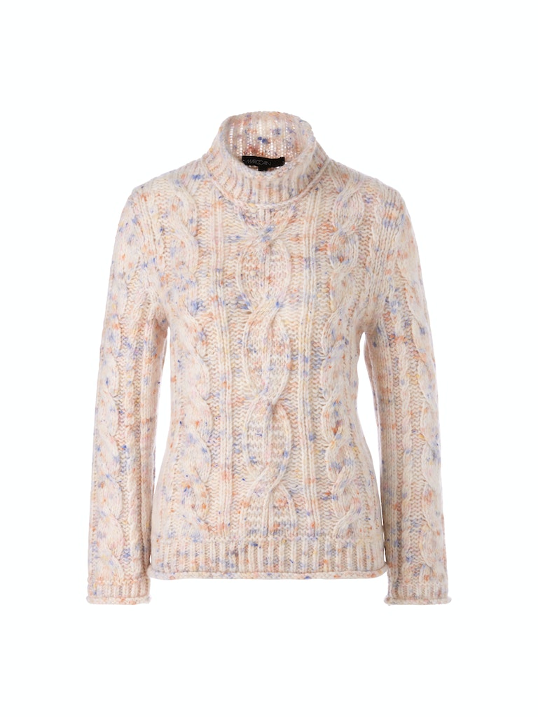 Zopfmuster-Pulli Knitted in Germany