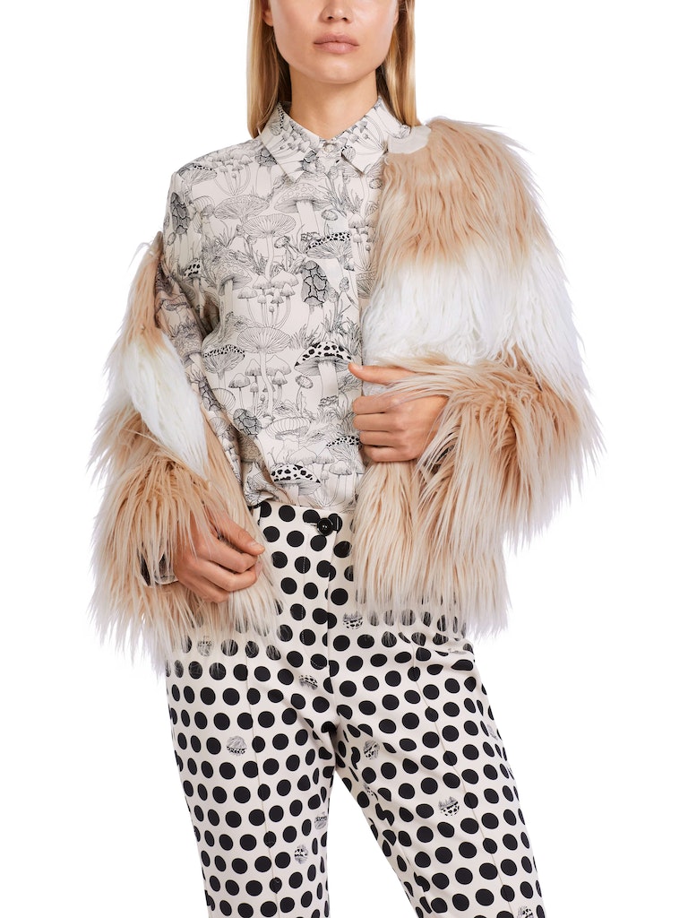 Outdoorjacke aus zotteligem Fun-Fur