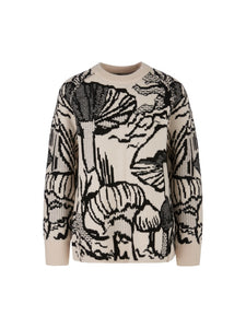Gemusterter Sweater "Rethink Together"