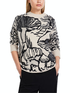 Gemusterter Sweater "Rethink Together"