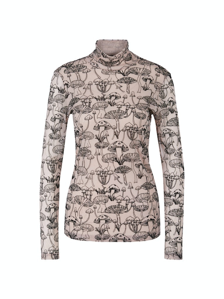 Hochgeschlossenes Longsleeve - bedruckt