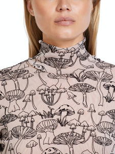Hochgeschlossenes Longsleeve - bedruckt