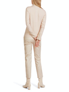Longsleeve mit Materialmix