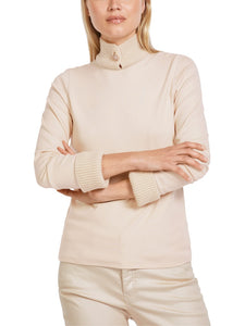 Longsleeve mit Materialmix