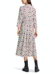 Midikleid mit Falten-Details