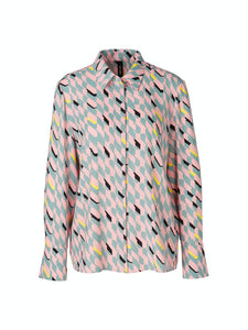 Bluse mit grafischem Dessin