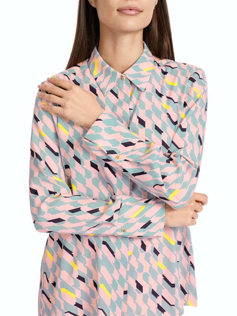 Bluse mit grafischem Dessin