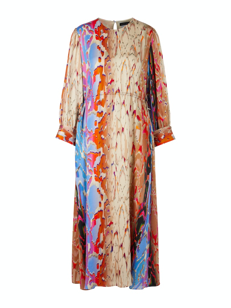 Farbenfrohes Seidenkleid