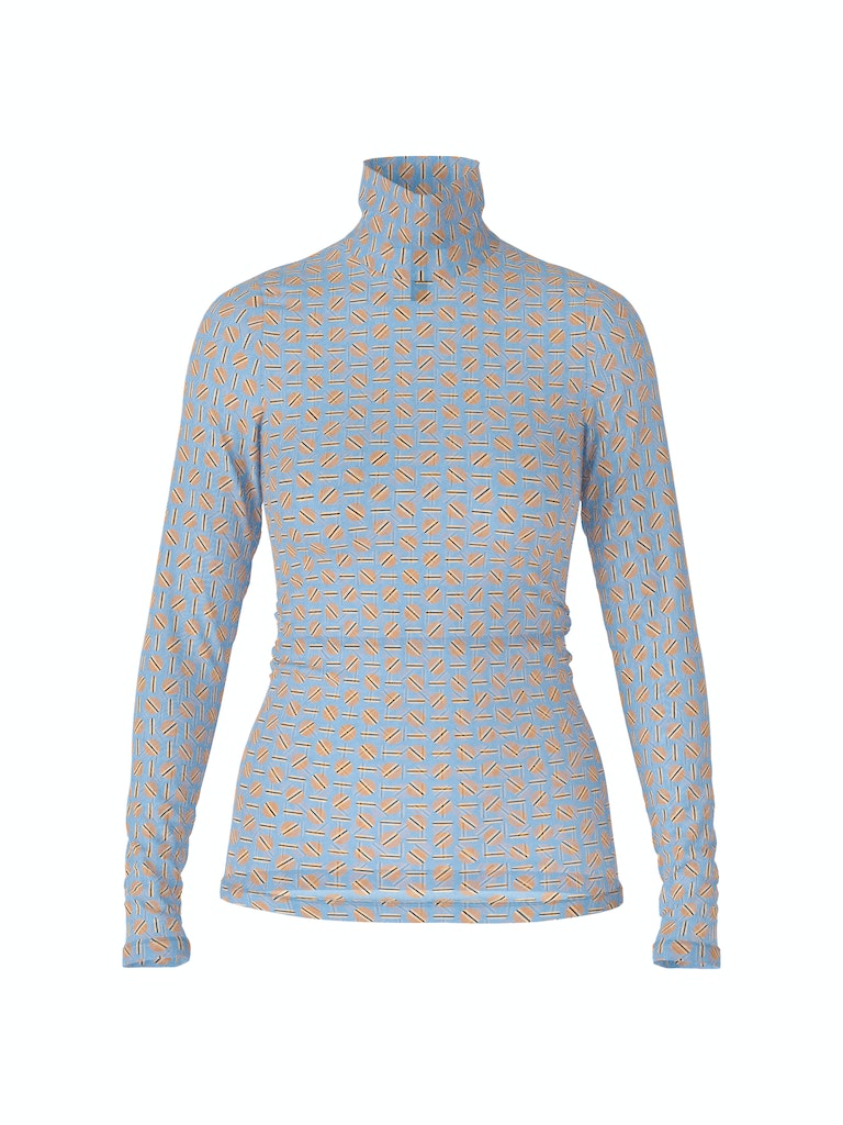 Figurnahes Rollkragen T-Shirt