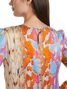 Farbenfrohe Bluse aus Seide