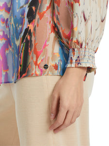 Bunte Bluse "Rethink Together"